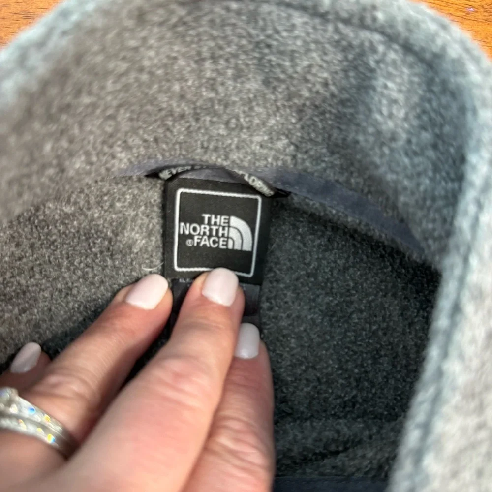 The North Face Men's Full Zip Fleece Jacket Grey Heather Gordon Lyons Mock Neck